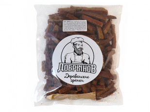 Ведро Ржаные гренки с малосольным огурчиком: Деревенские гренки с аджикой