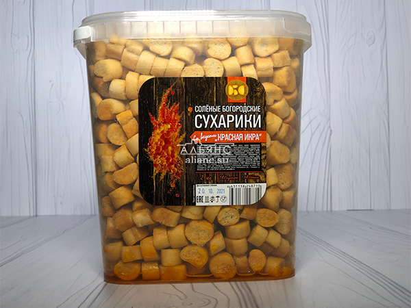 Сухарики с красной икрой в Мытищах