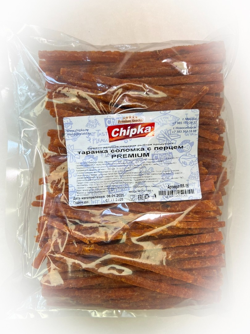 Таранка с перцем (соломка) (Chipka ПРЕМИУМ) в Мытищах