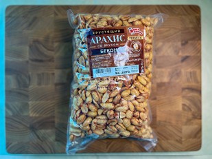 Японские снеки и крекеры: БОБАРАХИС Арахис премиум со вкусом бекон 1кг