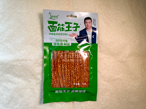 Мучные полоски ЗЕЛЁНЫЕ со вкусом барбекю 76 гр в Мытищах