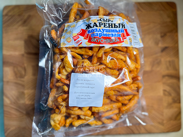 Жареный сыр "ВКУСНЯШКА" со вкусом пармезан (500 гр) в Мытищах