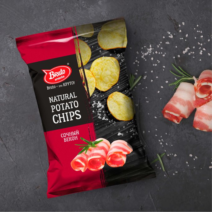 Картофель «Бруто» со вкусом бекона 130 гр. в Мытищах