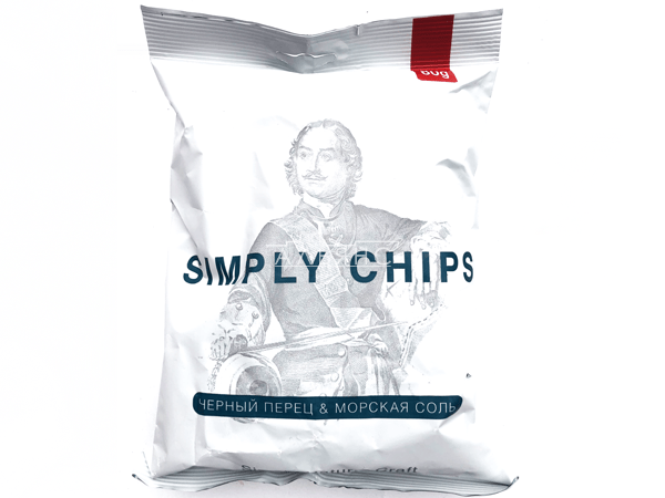 Картофельные чипсы "Simple chips" Морская соль и черный перец 80 гр. в Мытищах